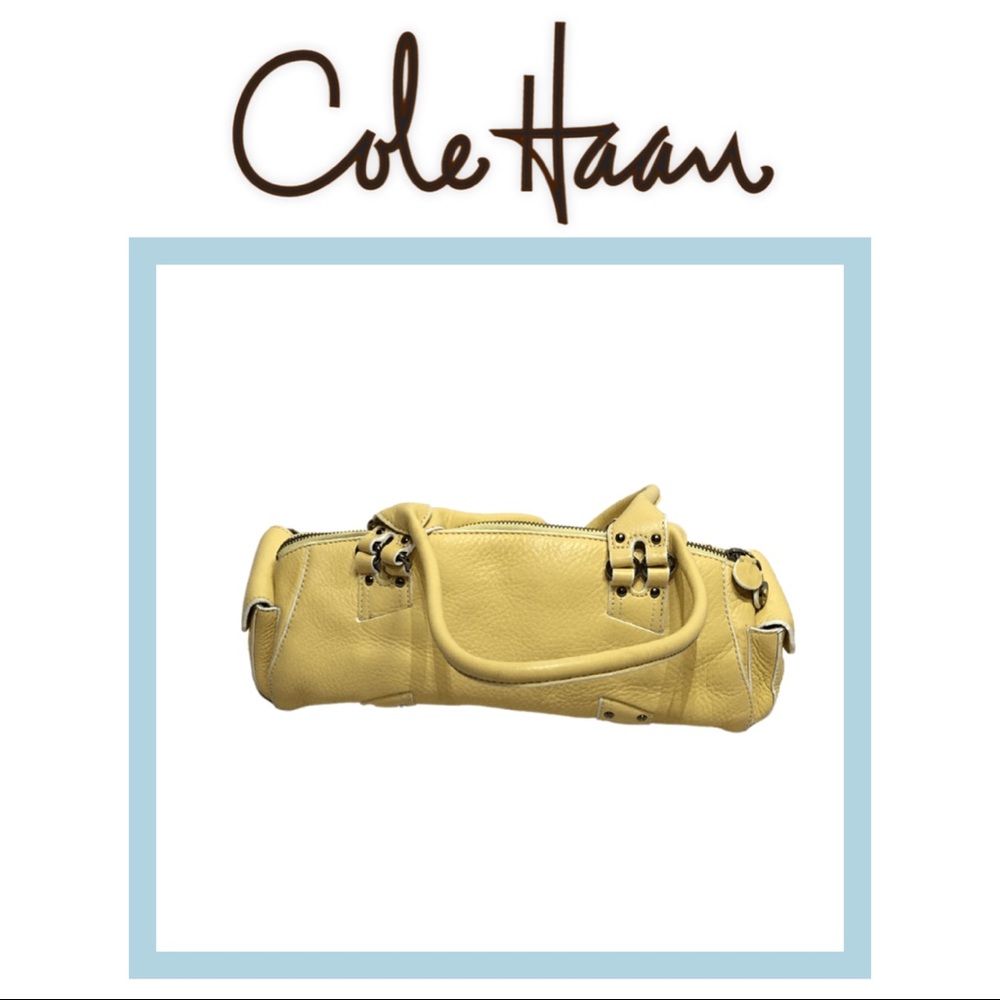 COLE HAAN  Yellow Barrel Purse